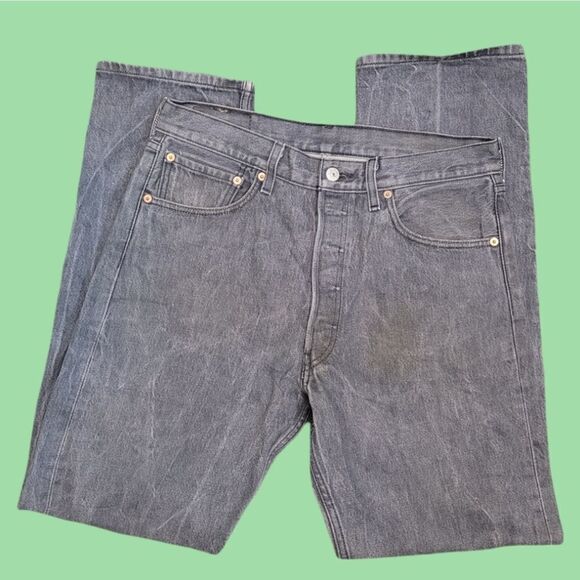 Levi's 501 XX Red Tab Loose Wrinkle Gray W32 L32 - Picture 3 of 8